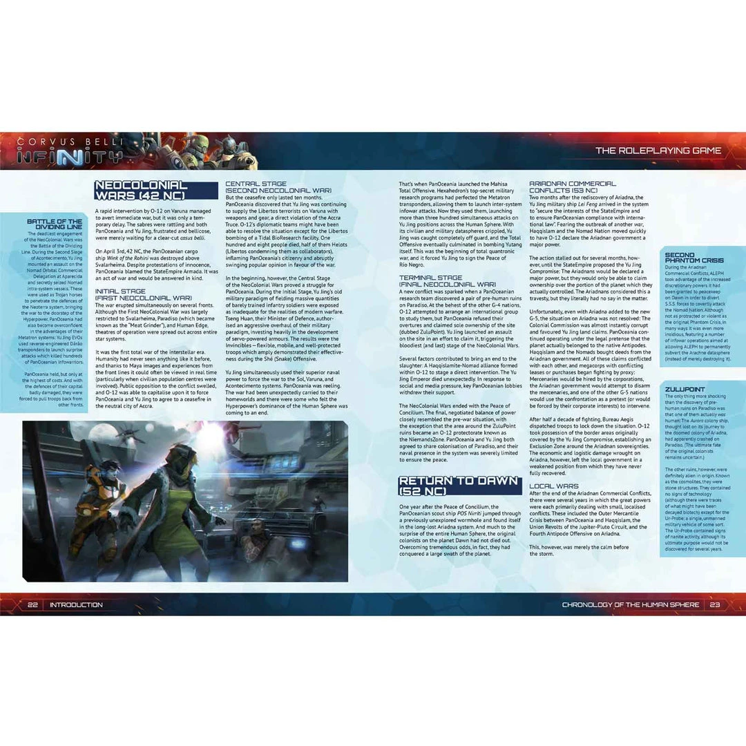 Modiphius Entertainment Infinity: Infinity RPG Core Book 8 Modiphius Entertainment Infinity: Infinity RPG Core Book