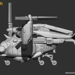 Modiphius Entertainment PDFs Fallout: Wasteland Warfare - Print At Home - Parked Vertibird STL