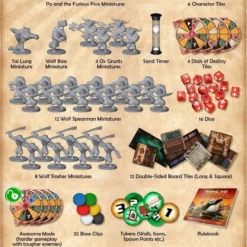 Modiphius Entertainment Kung Fu Panda Boardgame (with Masters Expansion) BUNDLE 14 Modiphius Entertainment Kung Fu Panda Boardgame (with Masters Expansion) BUNDLE