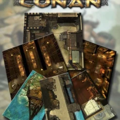 Modiphius Entertainment Conan: Dens Of Iniquity & Streets Of Terror Geomorphic Tile Set - PDF PDFs