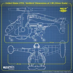 Modiphius Entertainment PDFs Fallout: Wasteland Warfare - Print At Home - Parked Vertibird STL