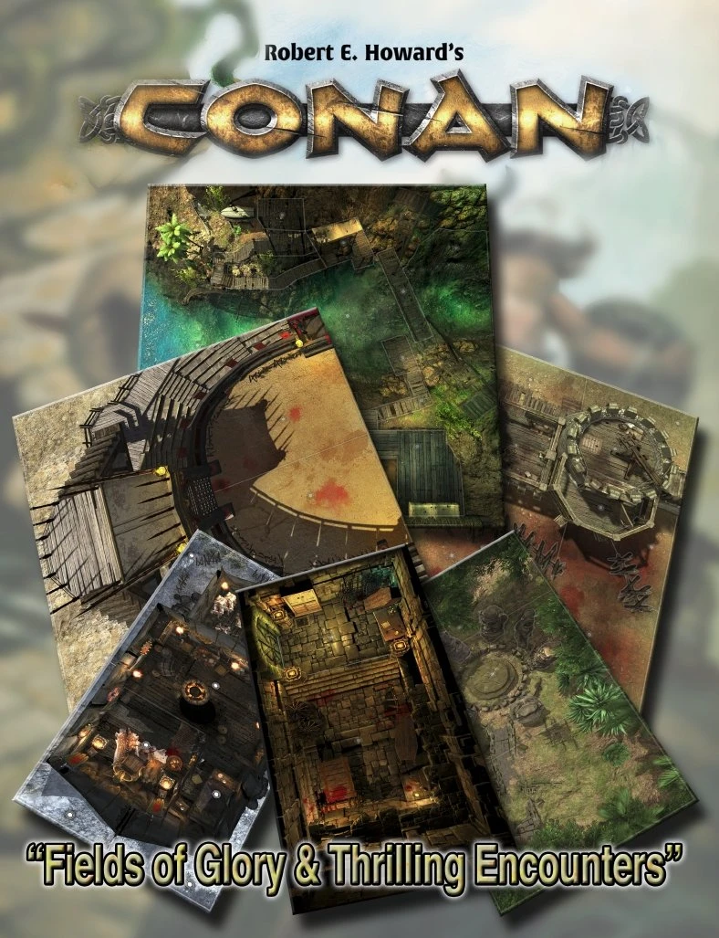Modiphius Entertainment Conan: Fields Of Glory & Thrilling Encounters Geomorphic Tile Set 3 Modiphius Entertainment Conan: Fields Of Glory & Thrilling Encounters Geomorphic Tile Set