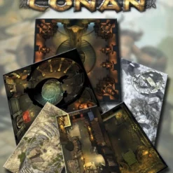 Modiphius Entertainment Conan: Forbidden Places & Pits Of Horror Geomorphic Tile Set