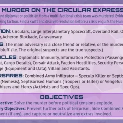Modiphius Entertainment Infinity: GM Plot Deck 7 Modiphius Entertainment Infinity: GM Plot Deck