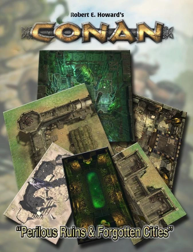 Modiphius Entertainment Conan: Perilous Ruins & Forgotten Cities Geomorphic Tiles Set - PDF 3 Modiphius Entertainment Conan: Perilous Ruins & Forgotten Cities Geomorphic Tiles Set - PDF