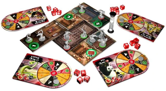 Modiphius Entertainment Kung Fu Panda Boardgame (with Masters Expansion) BUNDLE 4 Modiphius Entertainment Kung Fu Panda Boardgame (with Masters Expansion) BUNDLE