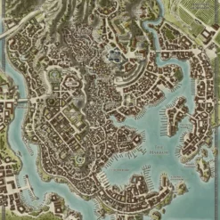 Modiphius Entertainment Odyssey Of The Dragonlords: Double Sided Map Of Thylea & Mytros