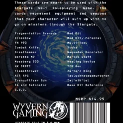 Wyvern Gaming Stargate SG-1 RPG Stargate SG-1 Item Cards